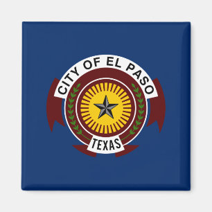 City Flag of El Paso (Texas) Magnet