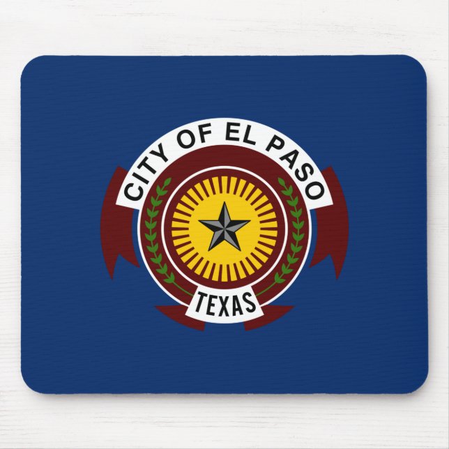 City Flag of El Paso (Texas) Mouse Pad (Front)