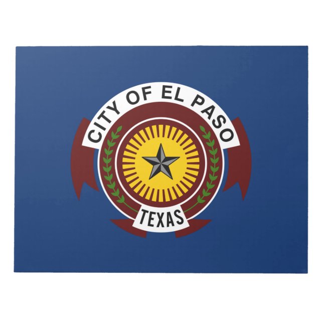 City Flag of El Paso (Texas) Notepad (Front)