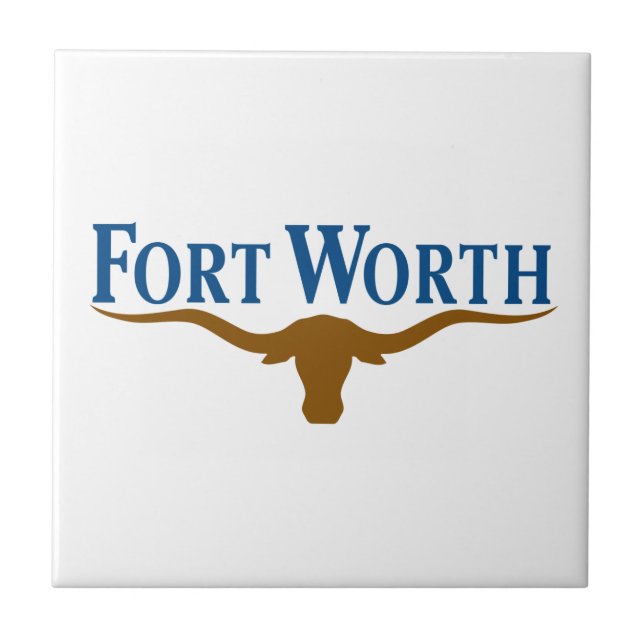 City Flag of Fort Worth (Texas) Ceramic Tile (Front)