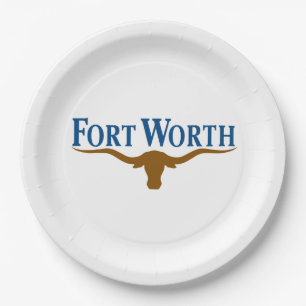 City Flag of Fort Worth (Texas) Paper Plate