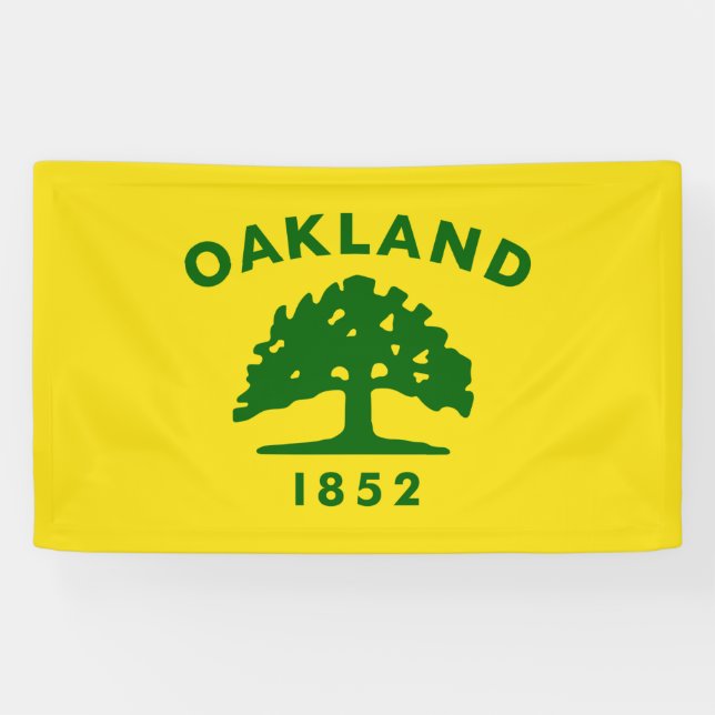 City Flag of Oakland (California) Banner (Horizontal)