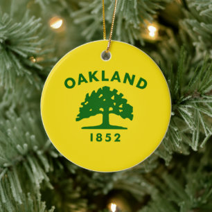City Flag of Oakland (California) Ceramic Ornament