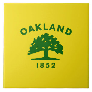 City Flag of Oakland (California) Ceramic Tile