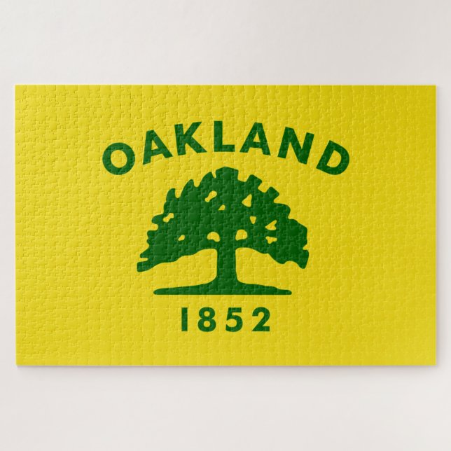 City Flag of Oakland (California) Jigsaw Puzzle (Horizontal)