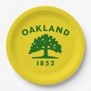 City Flag of Oakland (California) Paper Plate