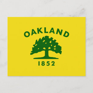 City Flag of Oakland (California) Postcard