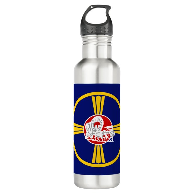 City Flag of Omaha (Nebraska) 710 Ml Water Bottle (Front)
