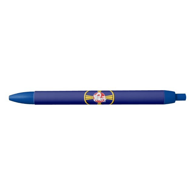 City Flag of Omaha (Nebraska) Blue Ink Pen (Front)