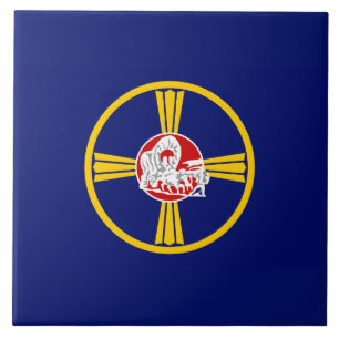 City Flag of Omaha (Nebraska) Ceramic Tile