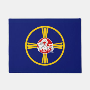 City Flag of Omaha (Nebraska) Doormat