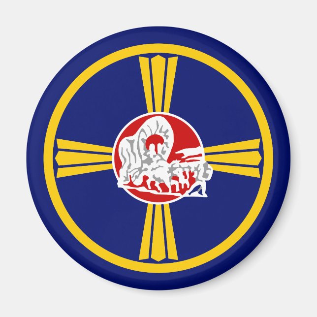 City Flag of Omaha (Nebraska) Magnet (Front)