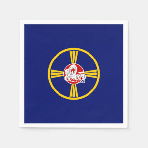 City Flag of Omaha (Nebraska) Napkin