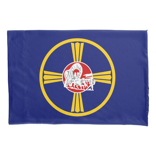 City Flag of Omaha (Nebraska) Pillowcase (Front-Left)
