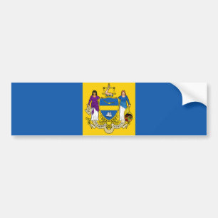 City Flag of Philadelphia (Pennsylvania) Bumper Sticker