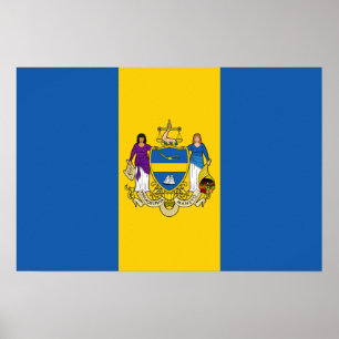 City Flag of Philadelphia (Pennsylvania) Poster