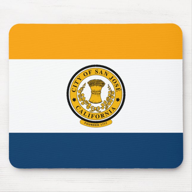 City Flag of San José (California) Mouse Pad (Front)