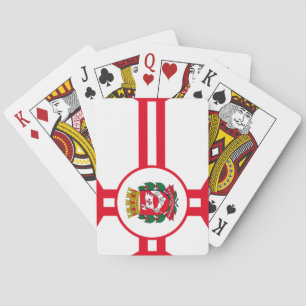 City Flag of São Paulo Playing Cards