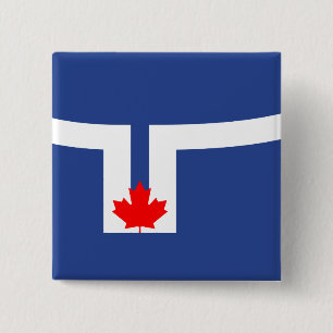 City Flag of Toronto (Canada) 15 Cm Square Badge