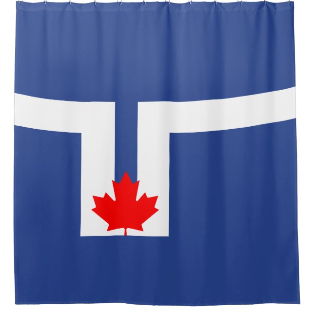 City Flag of Toronto (Canada) Shower Curtain (Front)