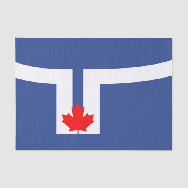 City Flag of Toronto (Canada) Tissue Paper (Front)