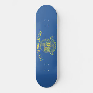 City Flag of Waterbury (Connecticut) Skateboard