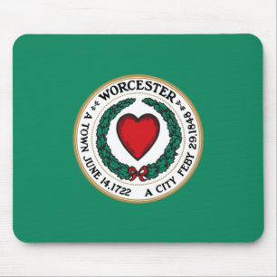City Flag of Worcester (Massachusetts) Mouse Pad