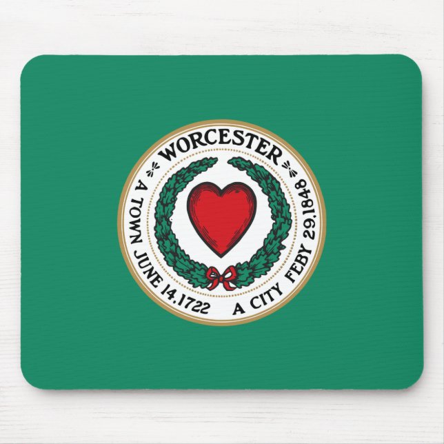 City Flag of Worcester (Massachusetts) Mouse Pad (Front)