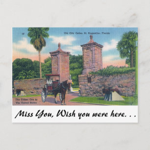 City Gates, St. Augustine Postcard