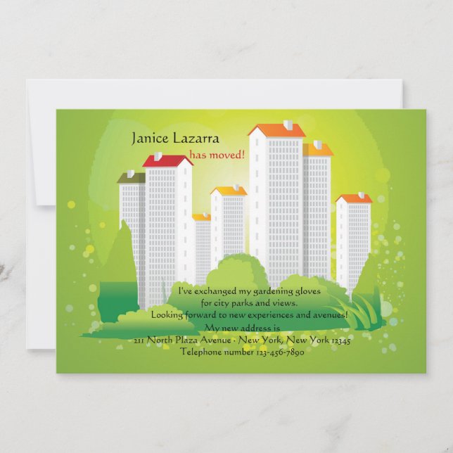 City Green Moving Announcement (Front)