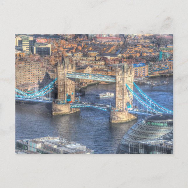  City Hall And Tower Bridge  Postcard (Front)