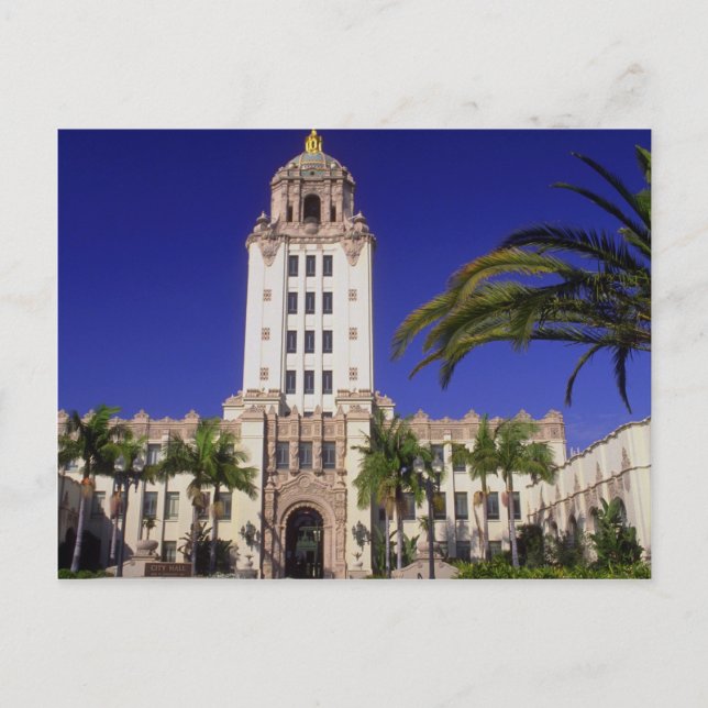 City Hall, Beverly Hills, California, U.S.A. Postcard (Front)