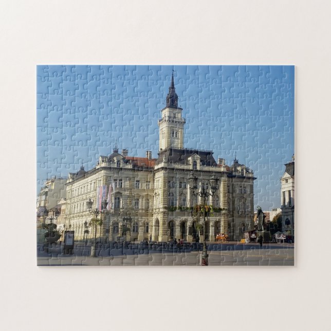 City hall on a Liberty Square in Novi Sad Jigsaw Puzzle (Horizontal)