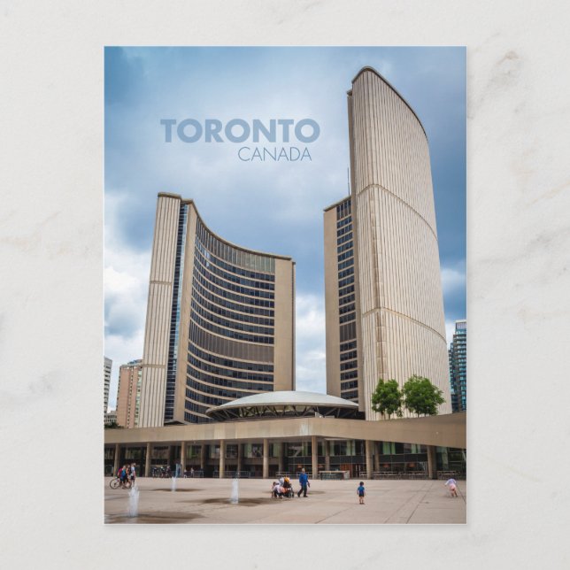 City Hall, Toronto Canada Postcard (Front)