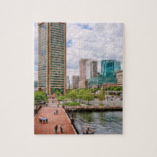 City - Harbour Place - Baltimore World Trade Jigsaw Puzzle
