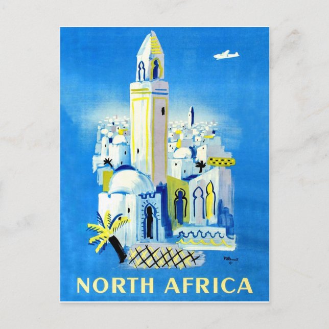 City in North Africa, vintage travel Postcard (Front)