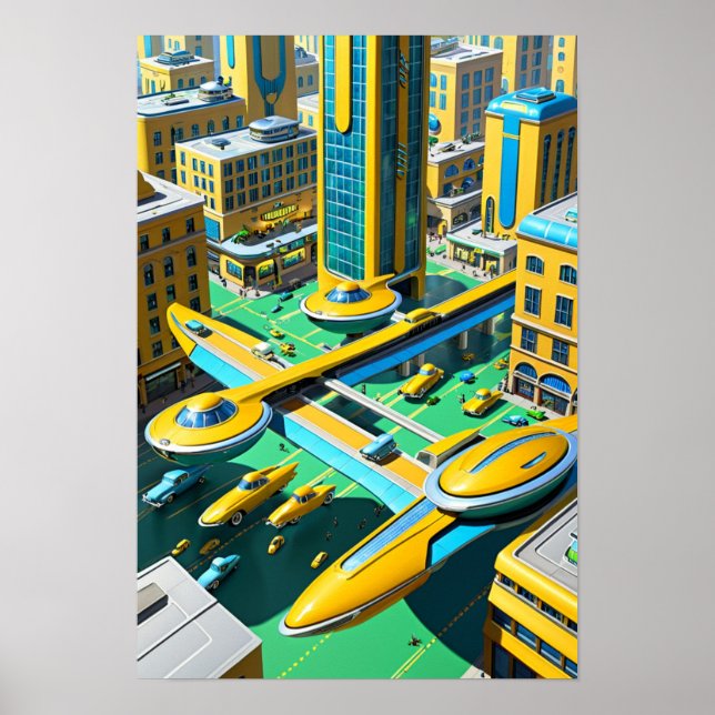 City in the future poster (Front)