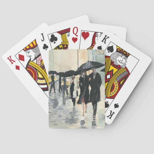 City in the Rain Playing Cards (Back)