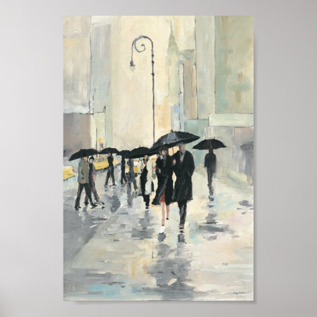 City in the Rain Poster (Front)