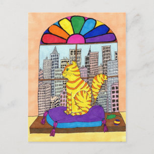 City Kitty Postcard