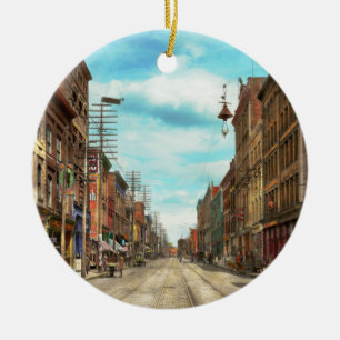 City - Knoxville TN - Gay Street 1903 Ceramic Ornament