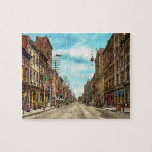 City - Knoxville TN - Gay Street 1903 Jigsaw Puzzle
