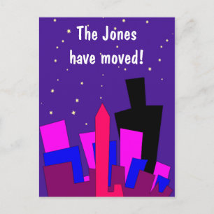 City Landscape Change of address postcard