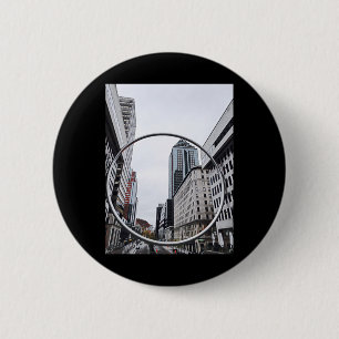 City Landscape Montreal Sticker 6 Cm Round Badge