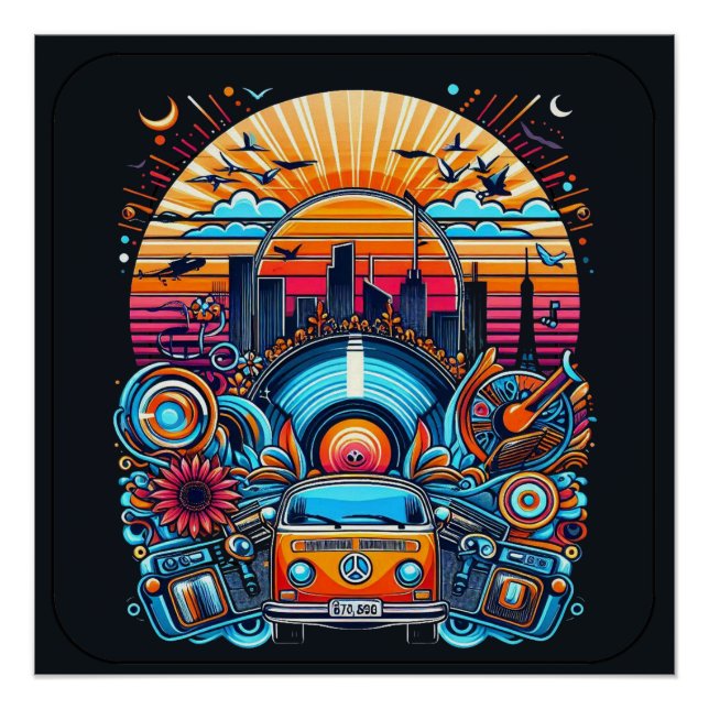 City Life Glossy Poster (Front)