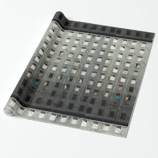 City Life Grey Wrapping Paper