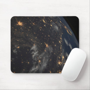 City Lights At Night On Planet Earth Mouse Pad
