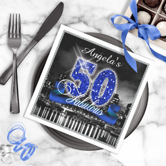 City Lights Fabulous Fifty ID191 Napkin