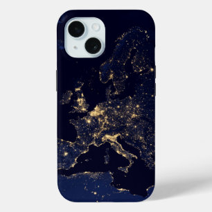 City Lights In Several European And Nordic Cities. iPhone 15 Case
