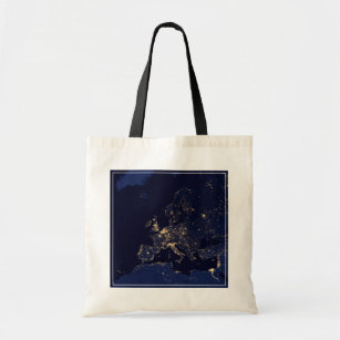 City Lights In Several European And Nordic Cities. Tote Bag